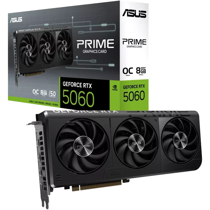 ASUS PRIME GeForce RTX™ 5060 8GB GDDR7 OC Edition
