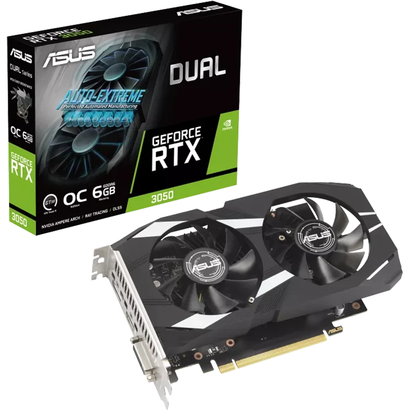 ASUS Dual GeForce RTX™ 3050 OC Edition 6GB GDDR6