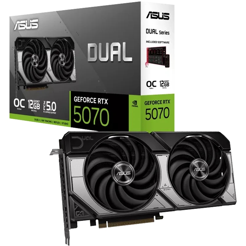 ASUS Dual GeForce RTX™ 5070 12GB GDDR7 OC Edition