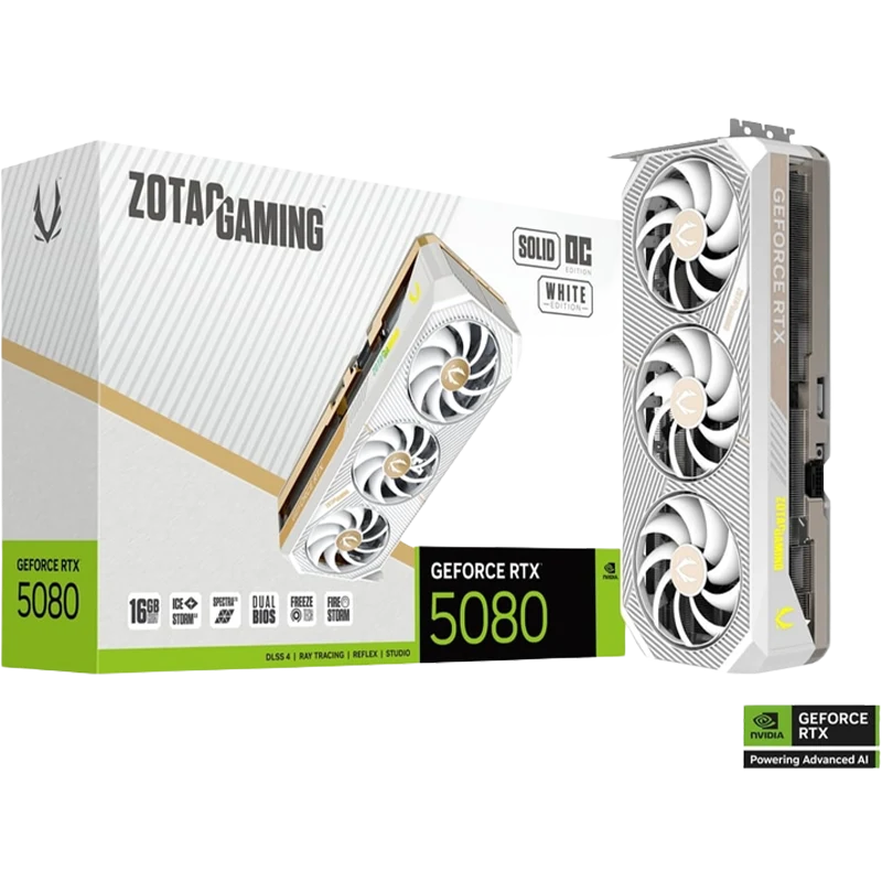 ZOTAC GAMING GeForce RTX 5080 SOLID OC White Edition