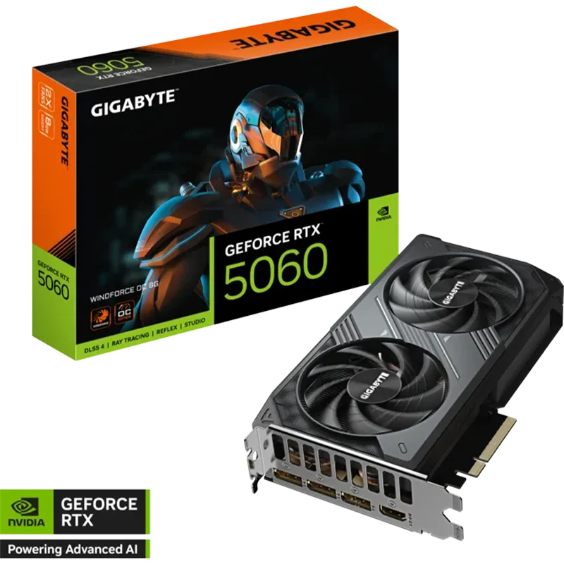 Gigabyte GeForce RTX™ 5060 WINDFORCE OC 8G
