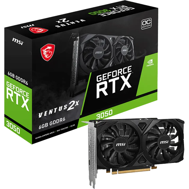 MSI GeForce RTX 3050 VENTUS 2X E 6G OC