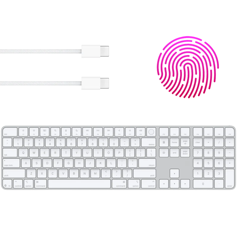 Magic Keyboard with Touch ID and Numeric Keypad