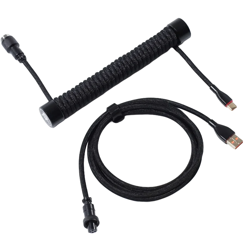 Coiled Aviator USB Cable