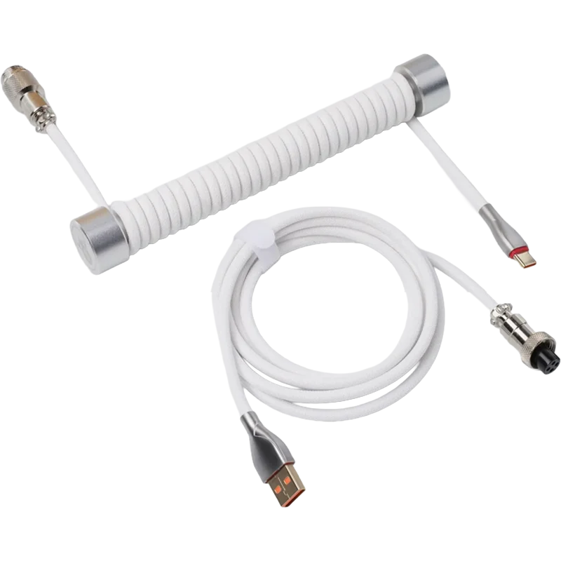 Coiled Aviator USB Cable