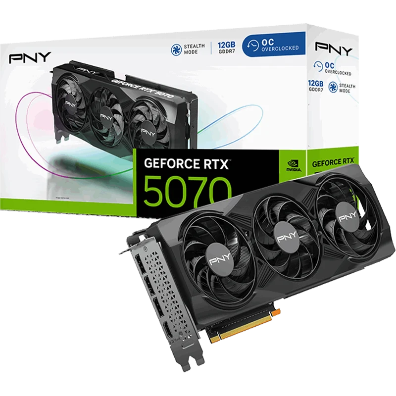 PNY GeForce RTX™ 5070 OC Triple Fan
