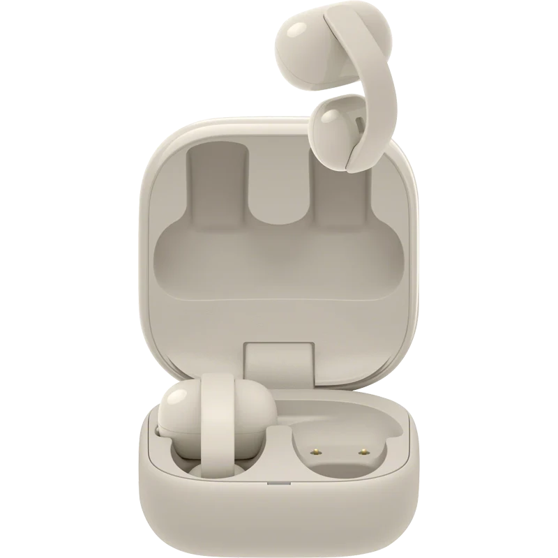 LinkBuds Clip Truly Wireless Open Earbuds-Greige