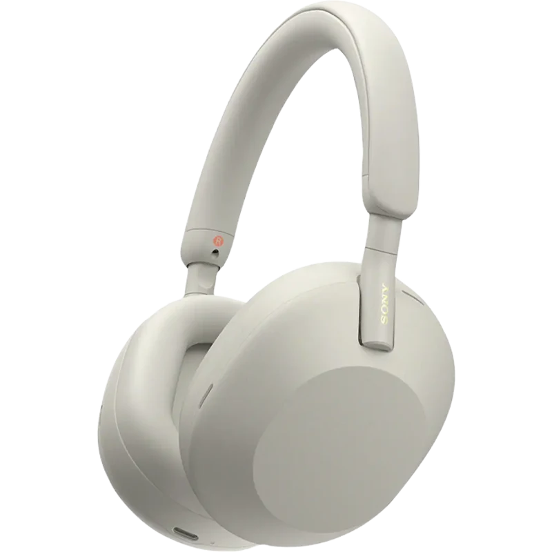 Premium Wireless Noise Canceling Headphones-Silver