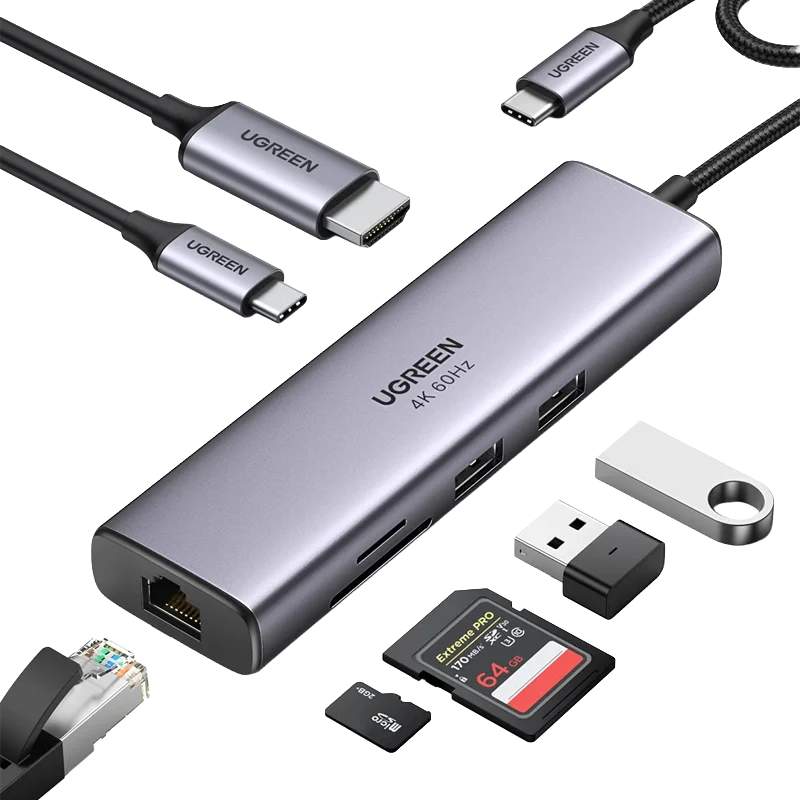 UGREEN TYPE-C 7 in 1 Docking Station 4K60Hz