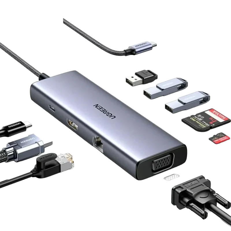 UGREEN USB-C 9 in 1 Multifunction Adapter 