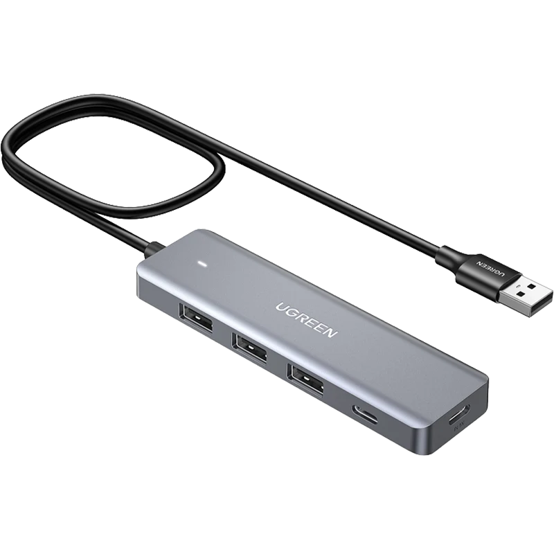UGREEN USB Hub 4 Ports (1C & 3A) Adapter 