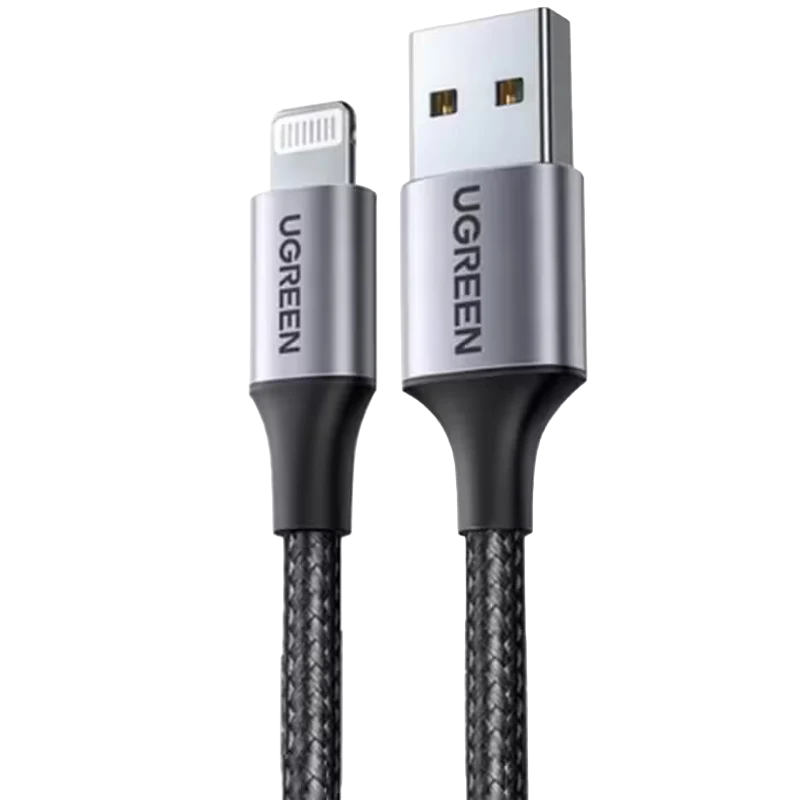 UGREEN Alu Case Braided Lightning Cable 1m