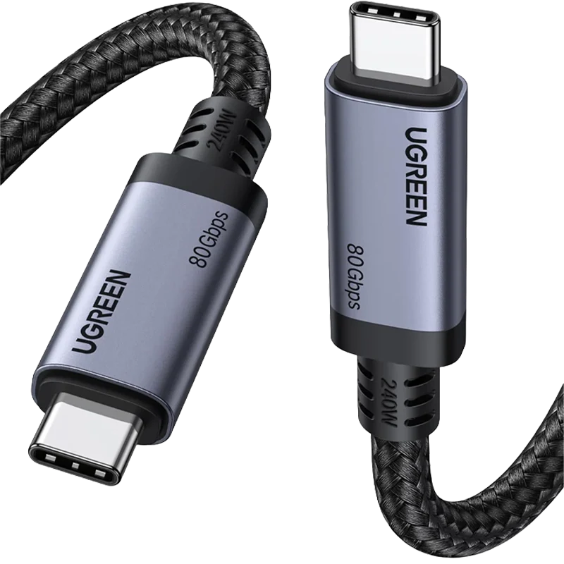 UGREEN USB-C USB4 Gen4 80Gbps 240W 16K Cable 1M 