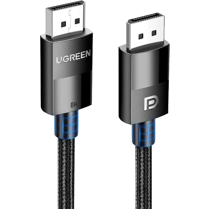UGREEN DP 1.4 Male to Male Plastic Case Braided Cable