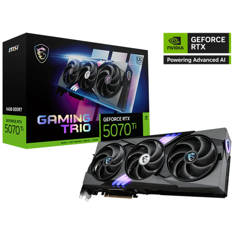 MSI GeForce RTX™ 5070 Ti 16G GAMING TRIO OC